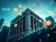 JPMorgan stablecoin strategy: Digital assets flow into traditional finance, symbolizing the revolutionary integration and massive crypto transaction volume.