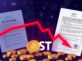 JST token price crash amid regulatory scrutiny and market volatility
