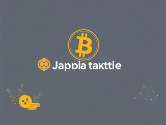 A Japanese company's logo alongside a Bitcoin symbol, illustrating Kitabo's significant Bitcoin investment for its treasury strategy.