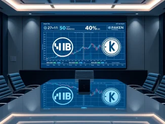 Illustrates the strategic partnership where Kraken manages Windtree's crypto treasury, symbolizing corporate digital asset adoption.