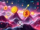 Visualizing LGHL's strategic expansion of its crypto treasury with SUI tokens, highlighting growth in digital asset diversification.