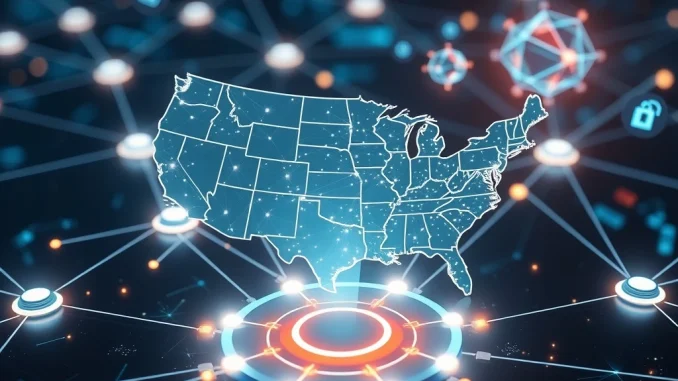 Exclusive Opportunity: Unlocking the Future with Republic's Mawari Node Sale via Reg D Offering A digital network symbolizing the Mawari node sale and decentralized infrastructure, highlighting the compliant Reg D offering for U.S. accredited crypto investors.