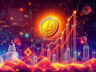 MDT crypto token soaring on a digital chart, symbolizing its 8811% price surge driven by strategic partnerships and market confidence.