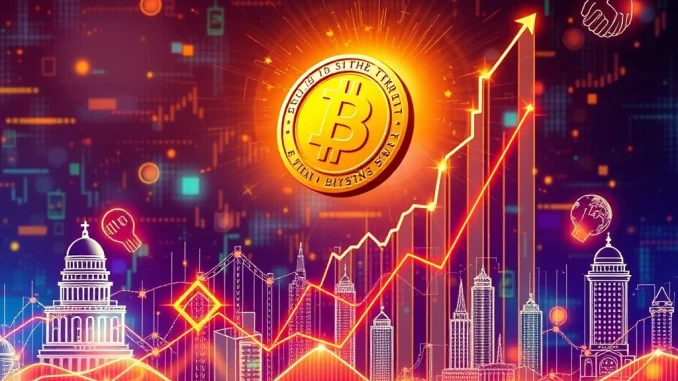 MDT crypto token soaring on a digital chart, symbolizing its 8811% price surge driven by strategic partnerships and market confidence.