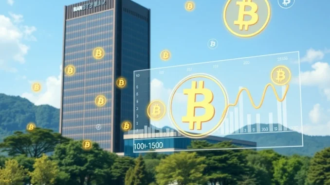 Metaplanet's Monumental Bitcoin Move: Japanese Firm Now Holds 17,132 BTC A visual representation of Metaplanet's monumental Bitcoin holdings, showing a Japanese corporate entity aggressively pursuing a corporate Bitcoin strategy.