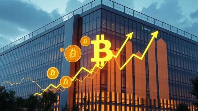 Metaplanet's strategic corporate Bitcoin acquisition, illustrating its ambitious goal to reach 100,000 BTC holdings.