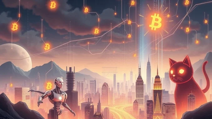 A stylized bull representing MoonBull, surrounded by symbols of community and growth, embodying the 100x crypto hype in the meme coin market.