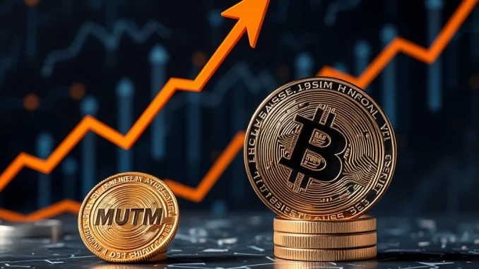 Mutuum Finance: Unlocking Potential 10x Crypto Gains Over Shiba Inu as MUTM Presale Surges Mutuum Finance (MUTM) coin ascending, symbolizing potential 10x crypto gains over a Shiba Inu (SHIB) coin, representing the ongoing presale momentum.