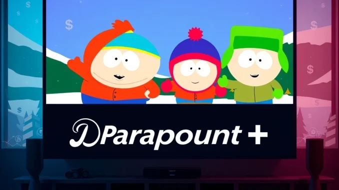 Paramount Global's strategic move to secure the South Park streaming rights, symbolizing a major shift in content acquisition.
