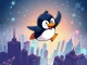 A vibrant illustration representing PENGU token's explosive crypto price surge, fueled by community-driven momentum and strategic blockchain partnerships.