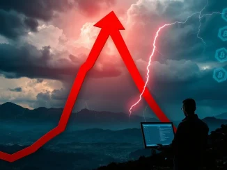 Chart showing a dramatic POLYX crypto price drop amidst market volatility and regulatory concerns, representing the extreme market turbulence.