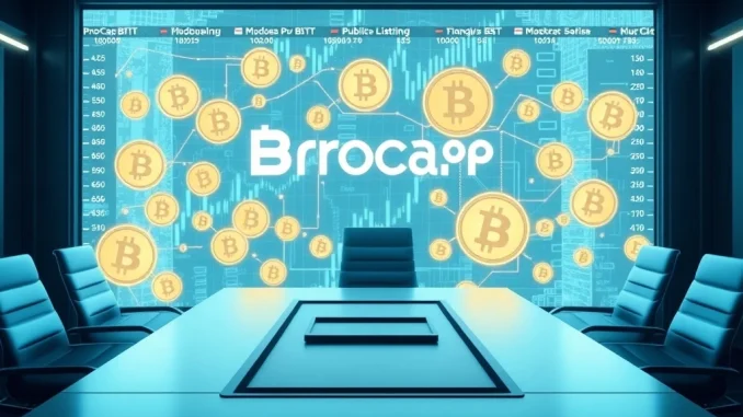 ProCap BTC SEC filing for Bitcoin acquisition and public merger