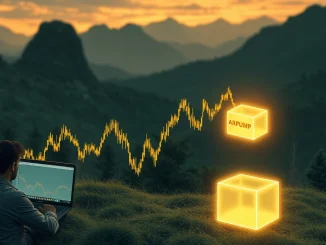 Graph showing a sharp decline in PUMP Token value, symbolizing investor anxiety over delayed crypto airdrop.
