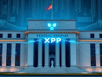 Visualizing the expedited approval of Ripple's banking license through the Federal Reserve's emergency provisions, highlighting regulatory speed.