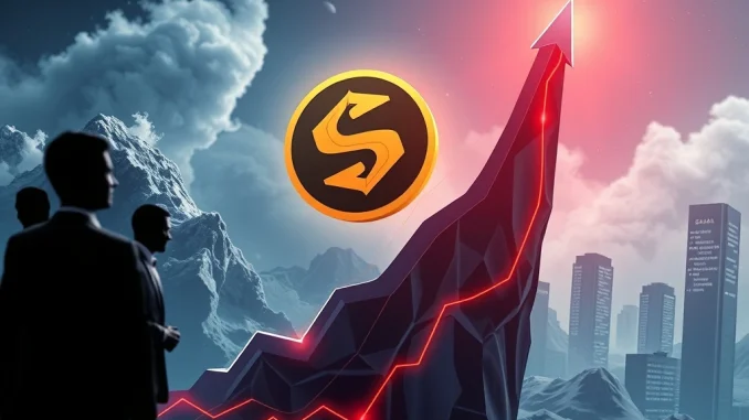 SAHARA's Astonishing 60,475% Surge: Unpacking Institutional Interest Amidst Market Volatility A chart showing SAHARA cryptocurrency's astonishing 60,475% growth, illustrating the impact of institutional interest and market volatility.