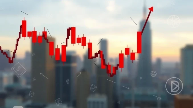 A dramatic red crypto chart showing a sharp SAHARA crypto plunge, symbolizing market uncertainty and a significant price drop.