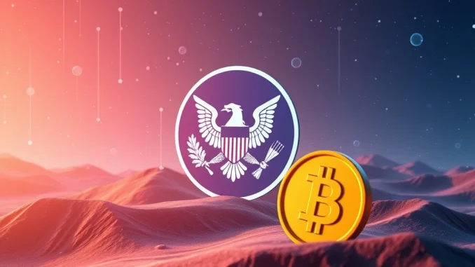 SEC's Project Crypto reclassifies cryptocurrencies as commodities in a futuristic regulatory landscape.