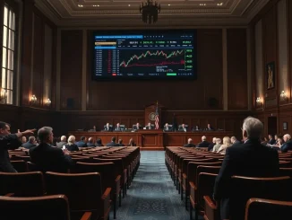 Senate crypto hearing with sparse attendance discussing digital asset regulation