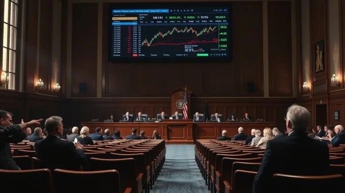 Senate crypto hearing with sparse attendance discussing digital asset regulation