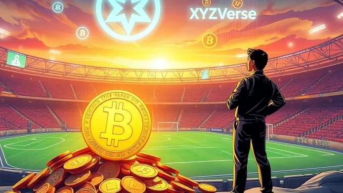A SHIB investor makes a revolutionary crypto investment shift to the sports-themed XYZVerse project, symbolizing evolving market trends.
