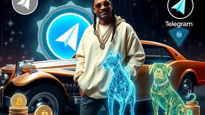 Snoop Dogg celebrates his record-breaking Snoop Dogg NFT drop on Telegram, symbolizing a major win for crypto collectibles.