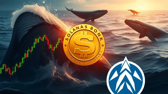 Solana Bonk token price crash with whale activity in cryptocurrency market