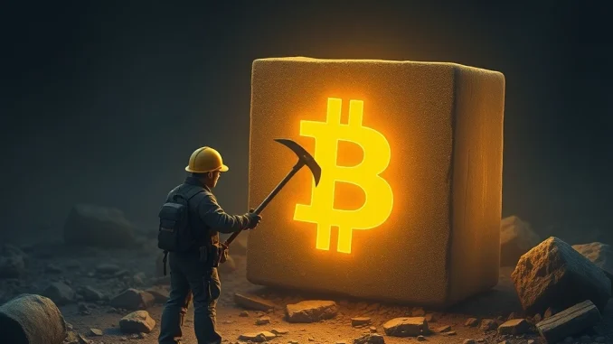 Solo miner celebrating after mining a Bitcoin block and earning 3.17 BTC