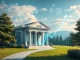 A visual representation of Bank of America's forecast for a massive stablecoin surge, showing traditional finance integrating with blockchain technology.