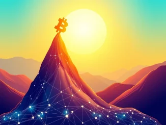 A digital graph showing a dramatic upward trend, symbolizing the STO crypto surge driven by strategic blockchain innovation.