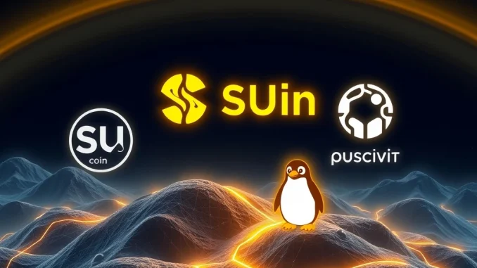 SUI Coin and Pudgy Penguins surge alongside Cold Wallet's innovative utility in cryptocurrency.