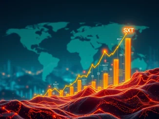 A dynamic chart illustrating the explosive +7200% SXT Crypto growth, symbolizing strong long-term market momentum.