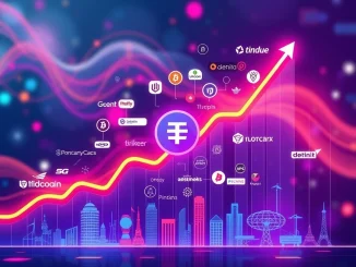 Visualizing Tether's strategic investments across over 120 companies, highlighting the growth of its non-reserve Tether investments portfolio.
