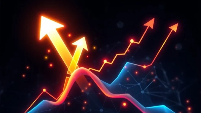 THE cryptocurrency price chart surging 505% amid market volatility