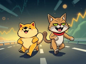 A visual comparison showing Troller Cat's projected growth against Dogecoin's established market presence, highlighting the potential for high ROI in a crypto presale.