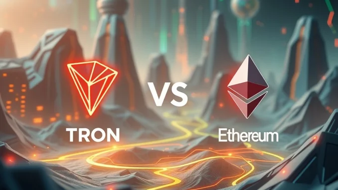 TRON's 2025 dominance in blockchain with low-fee USDT transactions and DeFi growth