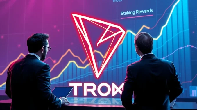 Tron ETF: Unlocking Explosive Growth with Staking Rewards in 2025 Tron ETF with staking rewards, symbolizing institutional capital flowing into the TRX ecosystem for significant 2025 growth.