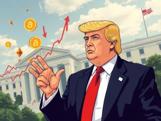 President Trump discusses the soaring cryptocurrency market, highlighting economic strength.