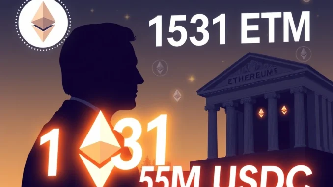 Illustrates the significant WLFI ETH purchase, symbolizing a notable Trump-linked investment in the Ethereum ecosystem.