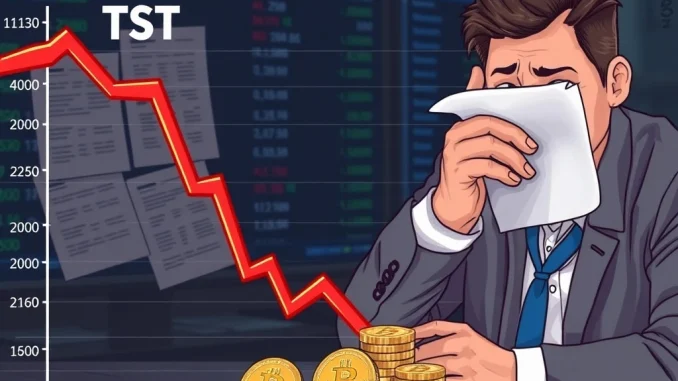 TST token price crash amid regulatory scrutiny and market uncertainty