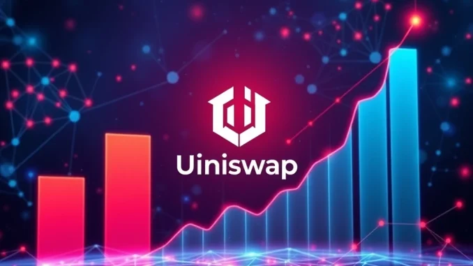 Uniswap v4's Explosive Growth: TVL Soars Past $1.03 Billion as Crypto Trading Volume Tops $110 Billion A visual representation of Uniswap v4's explosive growth, highlighting its record-breaking DeFi TVL and significant trading volume milestones.