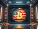 A secure digital vault representing the US Government Bitcoin holdings, symbolizing stability and immense value in the crypto market.
