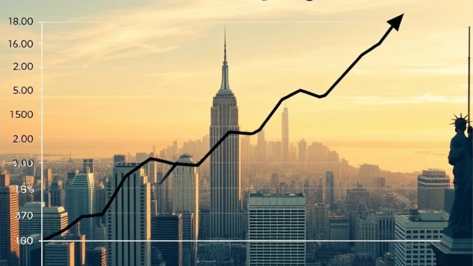 U.S. nonfarm payrolls growth chart showing strong job market performance