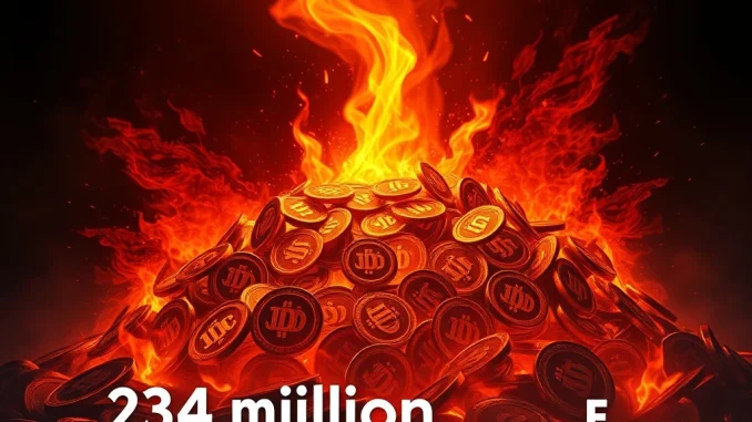 234 million USDC burned in a dramatic crypto market event