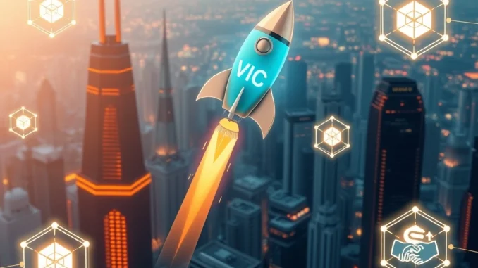 VIC cryptocurrency token soaring amid blockchain network growth