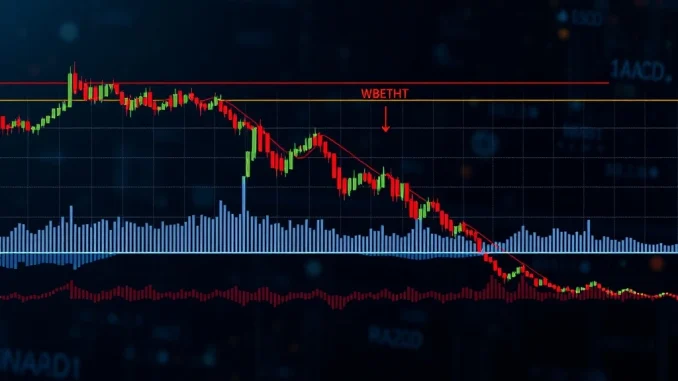 WBETHUSDT Plunge: Crucial Market Analysis for Wrapped Beacon ETH Traders Chart illustrating the recent WBETHUSDT price drop and key technical indicators, highlighting market volatility for traders.
