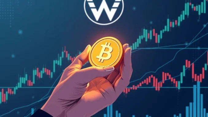 Visualizing Wintermute PUMP token market making, showing digital hands interacting with crypto charts, representing strategic financial operations.