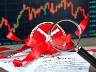 A visual representation of the SEC's regulatory action impacting XRP, highlighting the uncertainty in XRP News.
