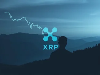 Chart showing a significant XRP price drop following a major sale by Ripple's co-founder, illustrating market volatility.