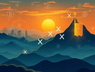 A digital chart showing an upward trend for XRP, symbolizing the optimistic XRP price prediction and potential surge by 2026 due to institutional interest and ETFs.