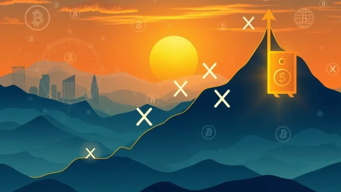 XRP Price Prediction: Explosive Surge Expected by 2026 Amidst ETF Hopes A digital chart showing an upward trend for XRP, symbolizing the optimistic XRP price prediction and potential surge by 2026 due to institutional interest and ETFs.
